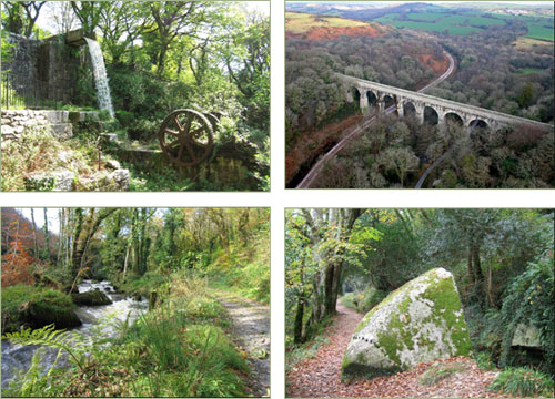 Set of 4 postcards of Luxulyan Valley